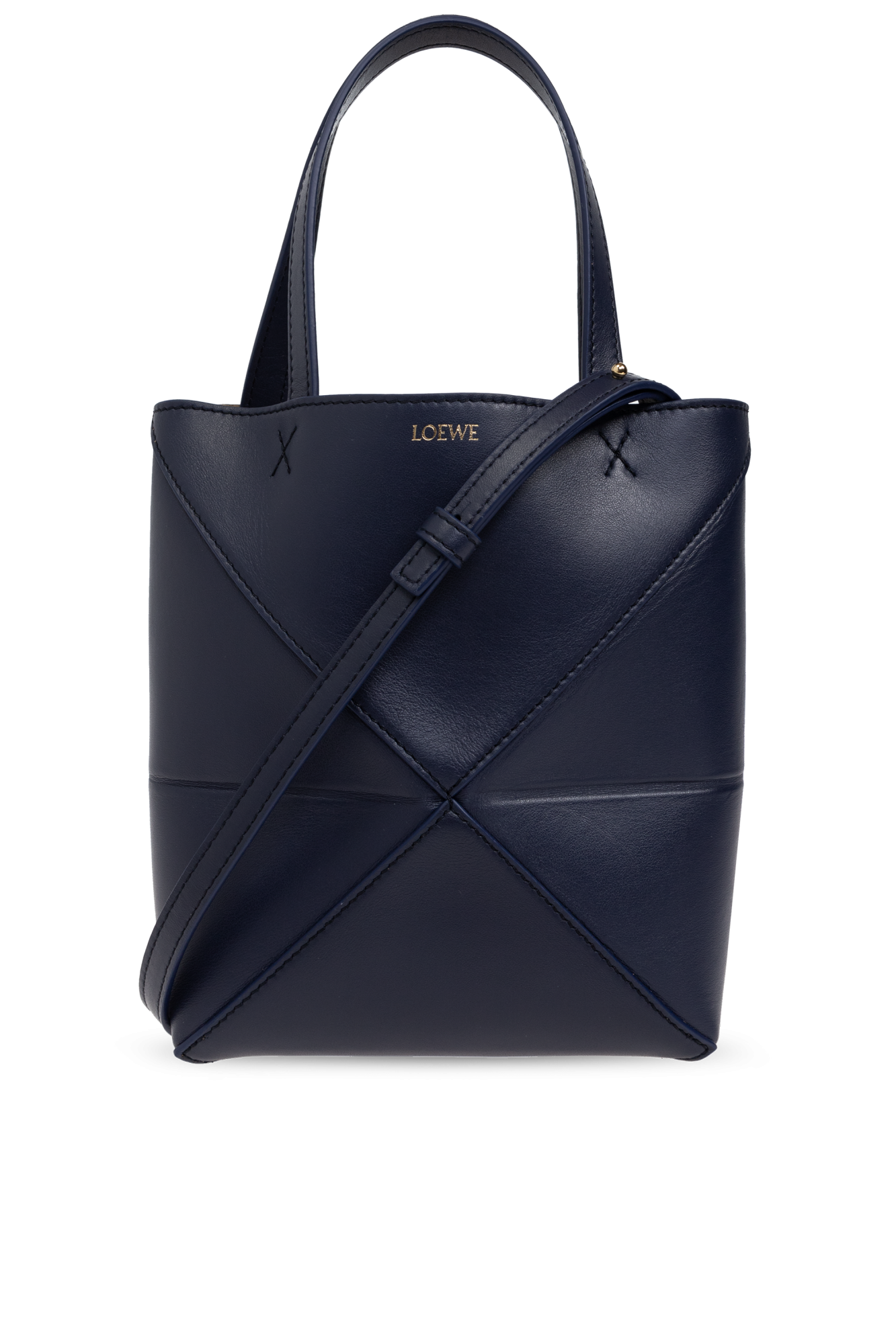 Navy blue Puzzle Mini shopper bag Loewe Vitkac GB